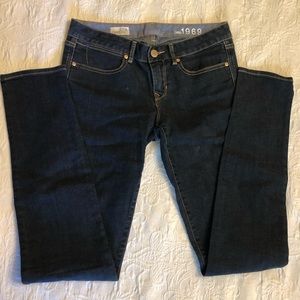 Gap 1969 Always Skinny Jean Dark Wash Denim - Size 28/4L, 33” Inseam